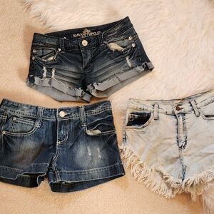 Set of Denim Shorts